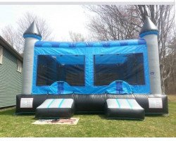 Big Blue Carnival Sized Bounce House